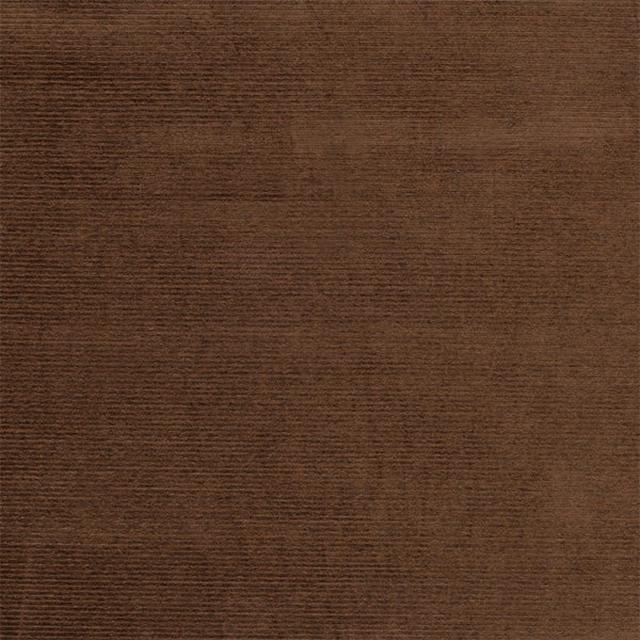 Warm mocha brown plain fabric swatch with fine horizontal texture