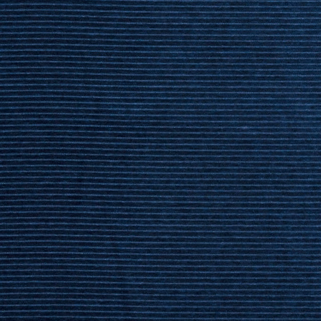 Deep navy ribbed plain fabric with fine horizontal texture