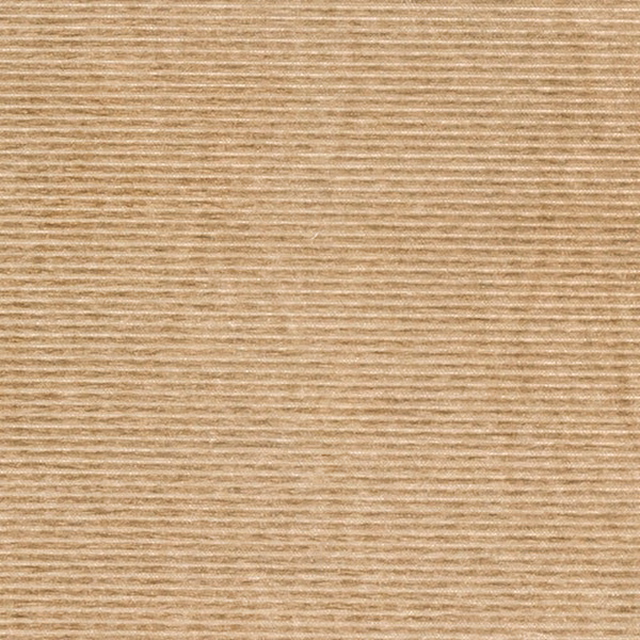 Warm oatmeal beige plain fabric with fine horizontal ribbed texture