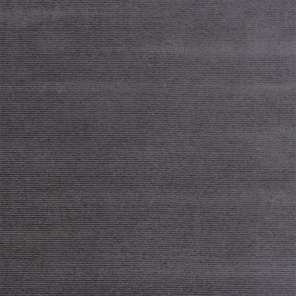 Cool pewter grey plain fabric with fine horizontal ribbed texture