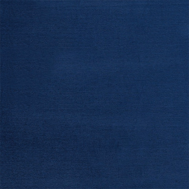Deep navy blue plain fabric with fine horizontal ribbed texture
