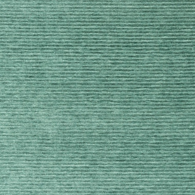 Seafoam green plain fabric swatch with fine horizontal ribbed texture