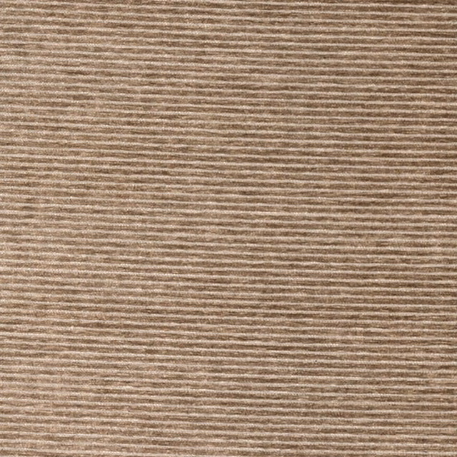 Close-up of Corsica Stone fabric showing fine horizontal stone-beige stripes