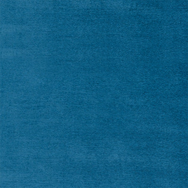 Deep teal plain fabric swatch with fine horizontal texture