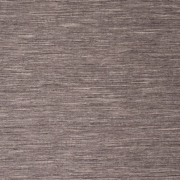 Close-up of a soft charcoal taupe woven plain fabric with fine horizontal texture