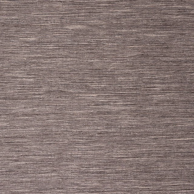 Close-up of a soft charcoal taupe woven plain fabric with fine horizontal texture
