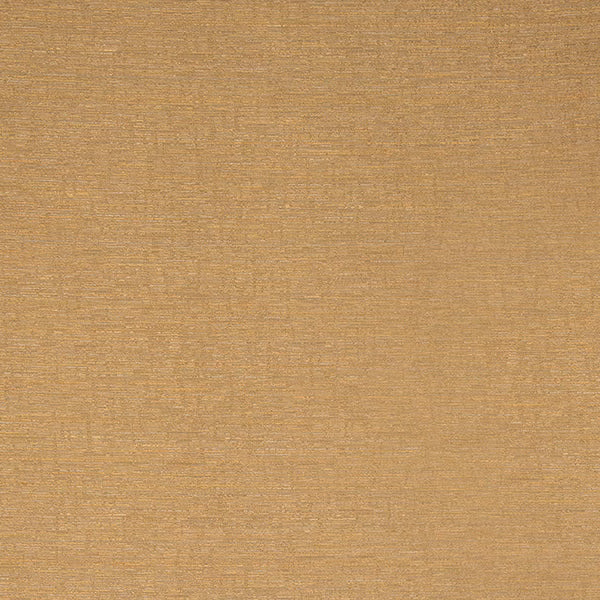 Warm gold plain fabric with fine horizontal texture and soft sheen