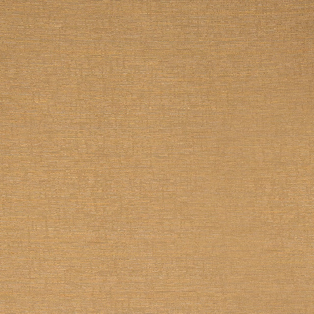 Warm gold plain fabric with fine horizontal texture and soft sheen