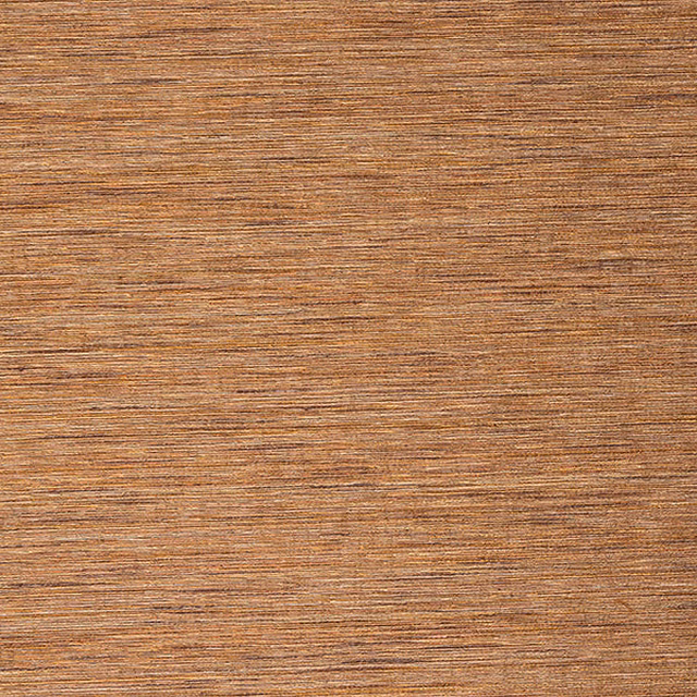 Warm ochre plain fabric swatch with fine horizontal woven texture