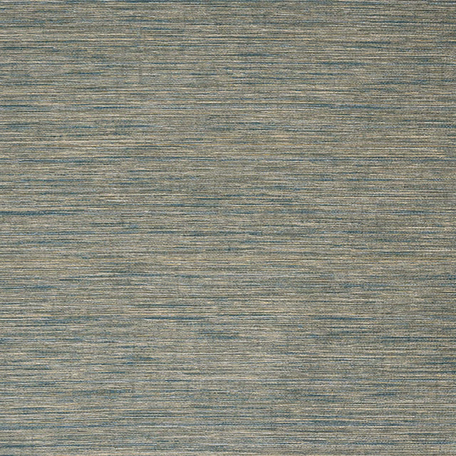 Muted teal strié fabric with fine horizontal texture and greyed undertones