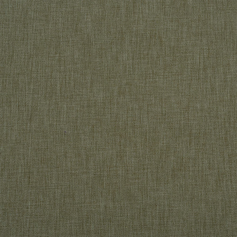 Muted olive-green woven fabric swatch with subtle herringbone texture