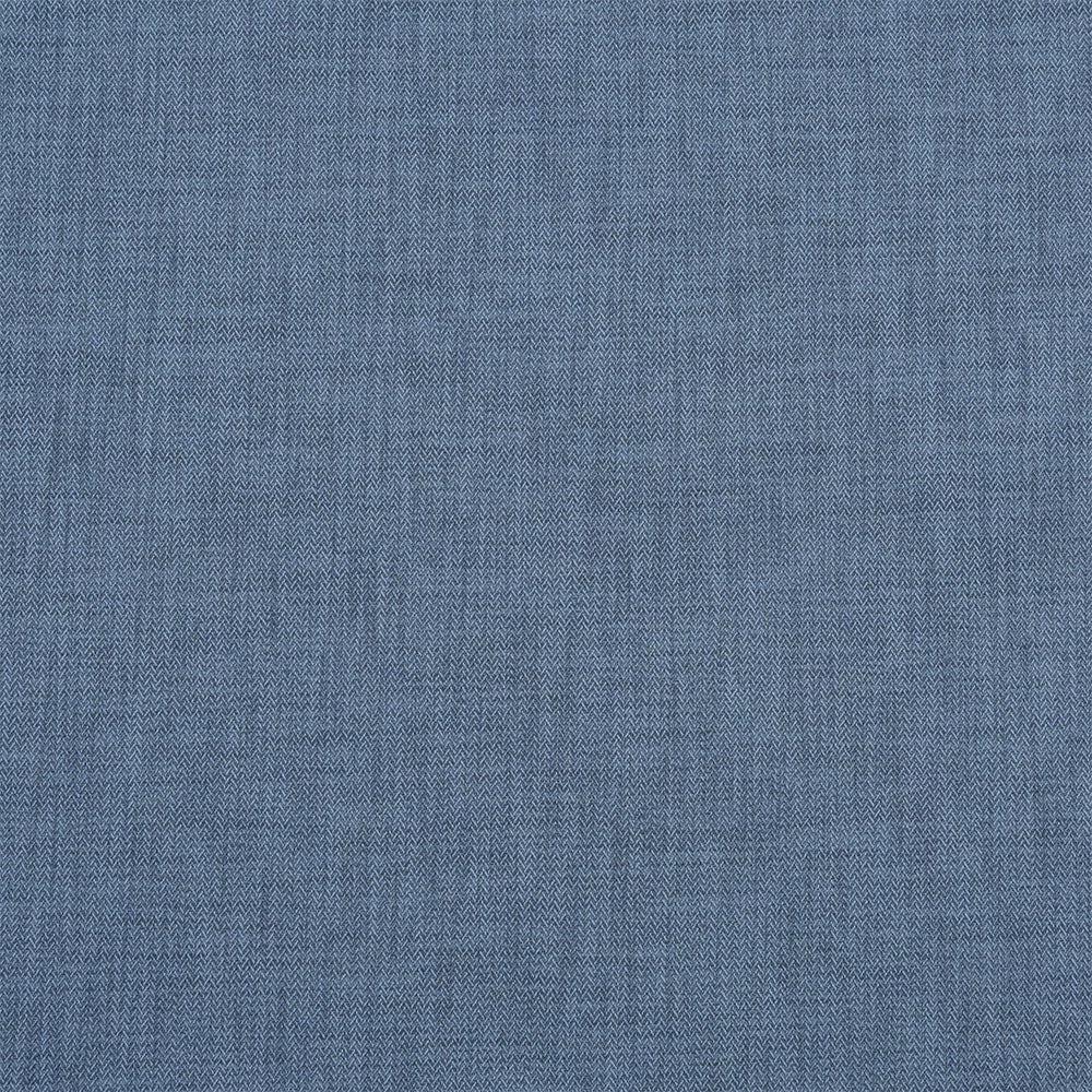 Soft cornflower blue woven fabric with a fine plain texture