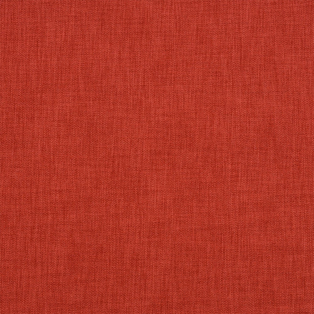 Deep pimento red plain weave fabric with subtle heathered texture