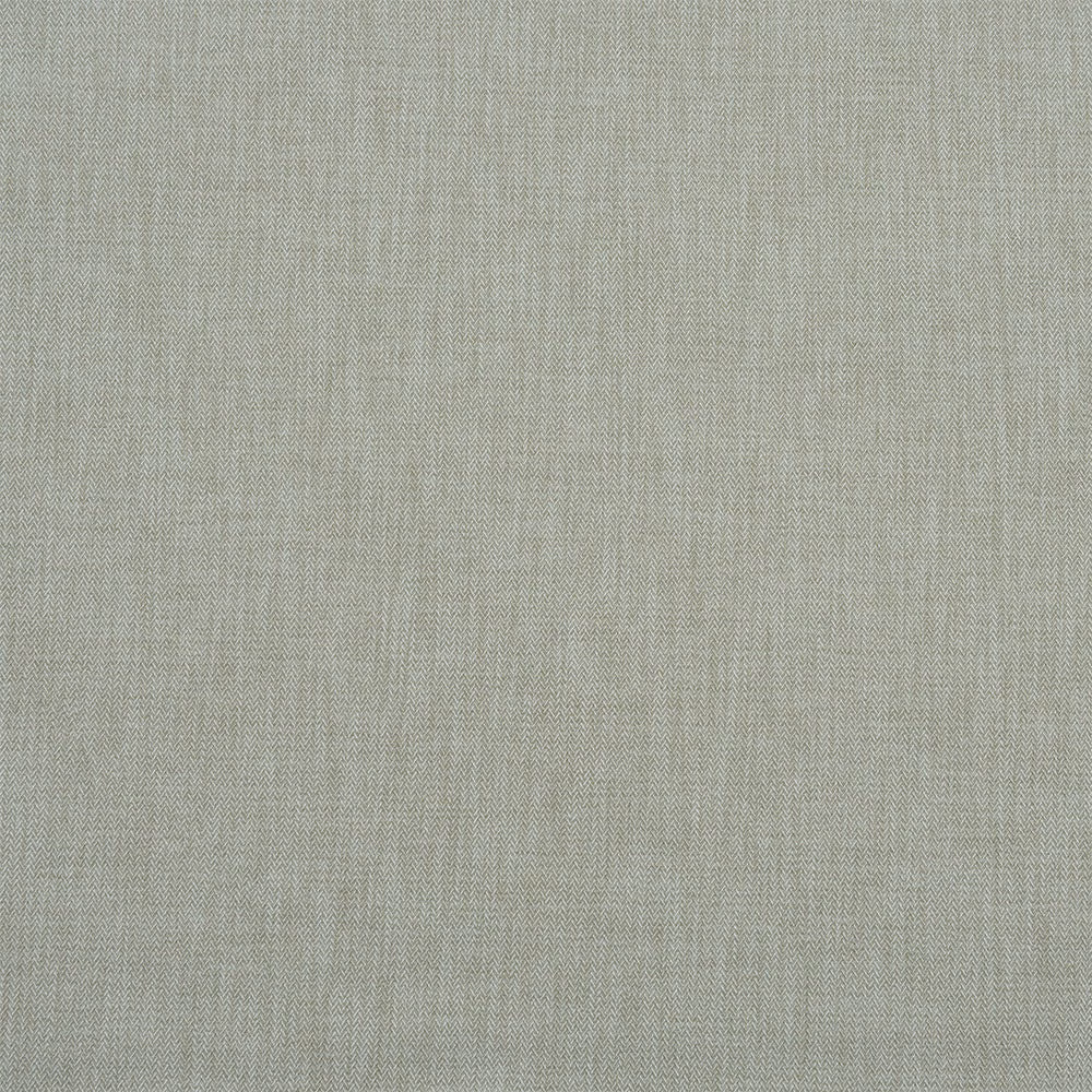 Pale seafoam green herringbone fabric swatch with fine woven texture