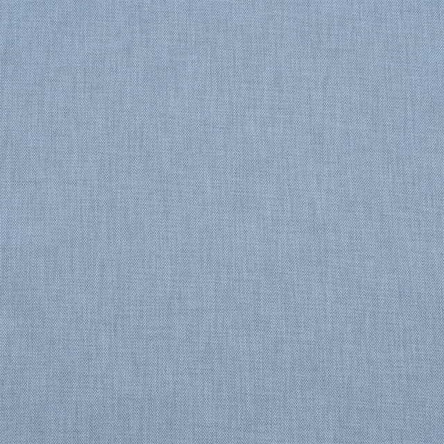 Pale powder blue woven fabric with fine herringbone texture