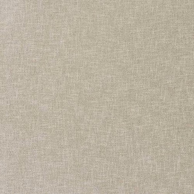 Close-up of a warm beige plain weave fabric with fine linen-like texture