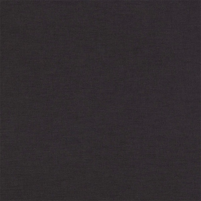 Deep charcoal plain fabric with a subtle linen-like weave texture