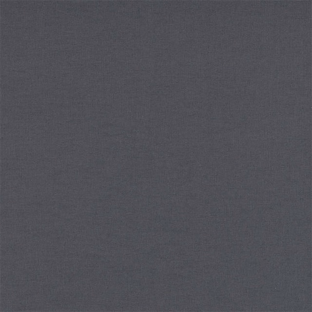 Deep charcoal grey plain woven fabric with a subtle textured finish