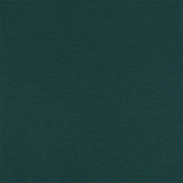 Plain deep forest green fabric with a soft matte woven texture
