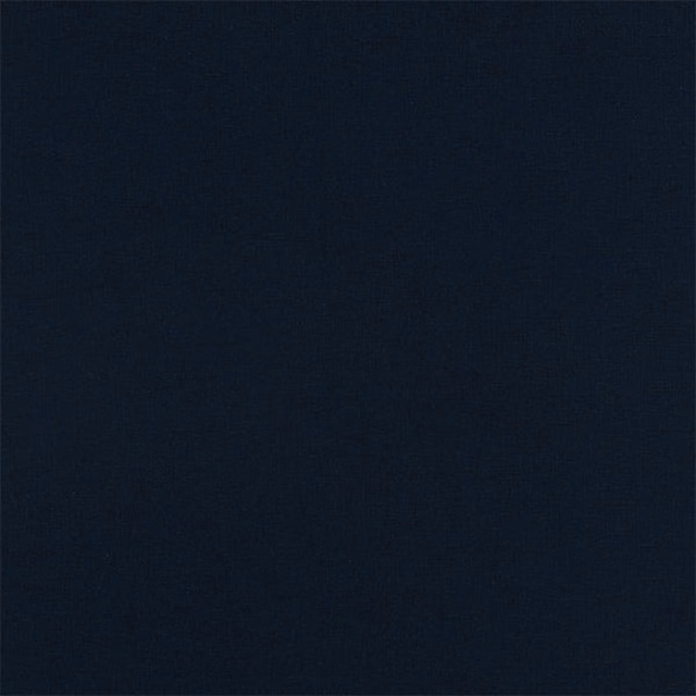 Deep midnight navy plain fabric swatch with a subtle woven texture