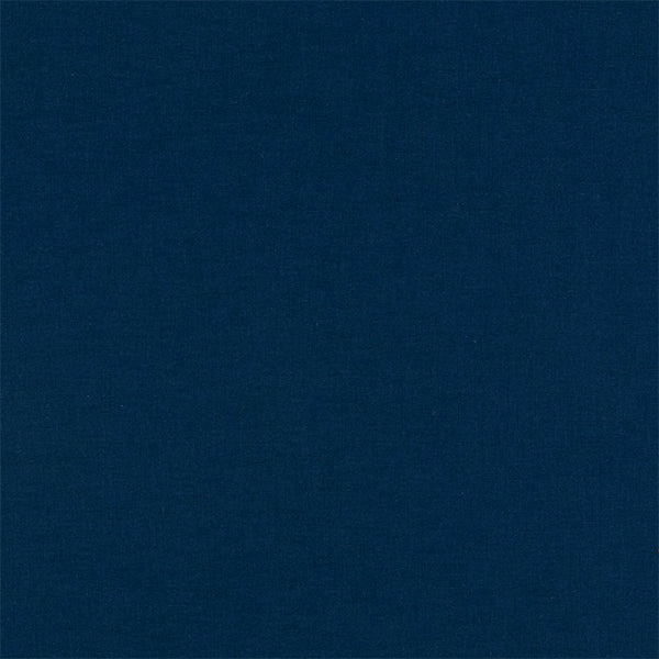 Deep navy plain fabric swatch with a subtle woven texture