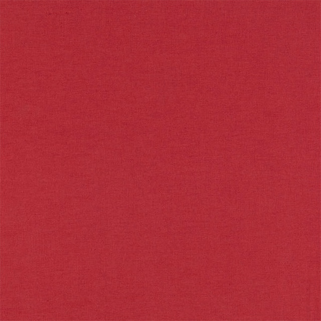 Plain paprika red woven fabric with a softly textured natural finish