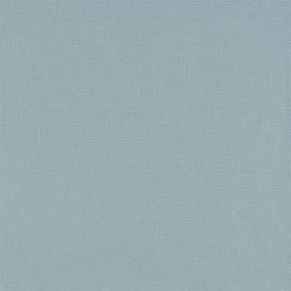 Pale seafoam blue plain woven fabric with fine linen texture
