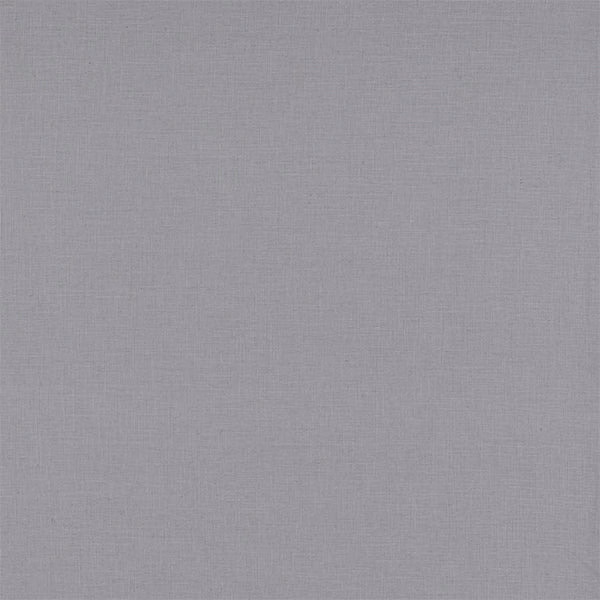 Soft silver-grey plain woven fabric with a fine natural texture