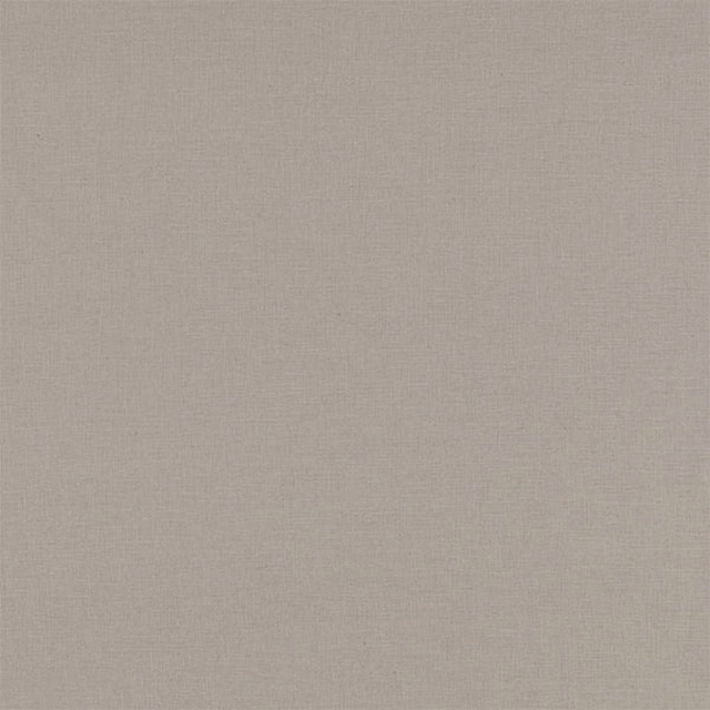 Close-up of a soft stone beige plain weave fabric with fine natural texture