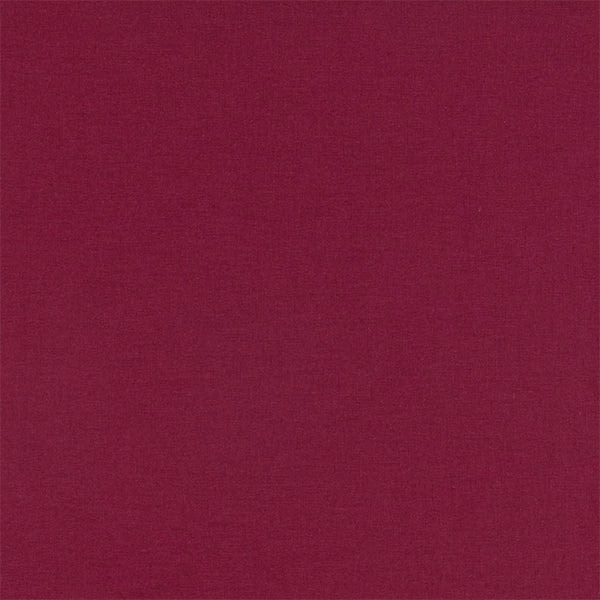 Deep wine-red plain fabric swatch with a softly textured weave