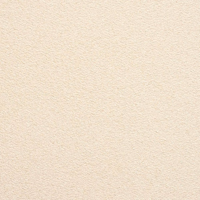 Soft cream bouclé plain fabric swatch with a subtle looped texture