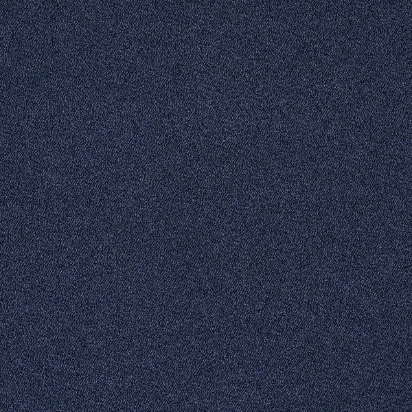 Deep Oxford blue boucle fabric with fine speckled texture