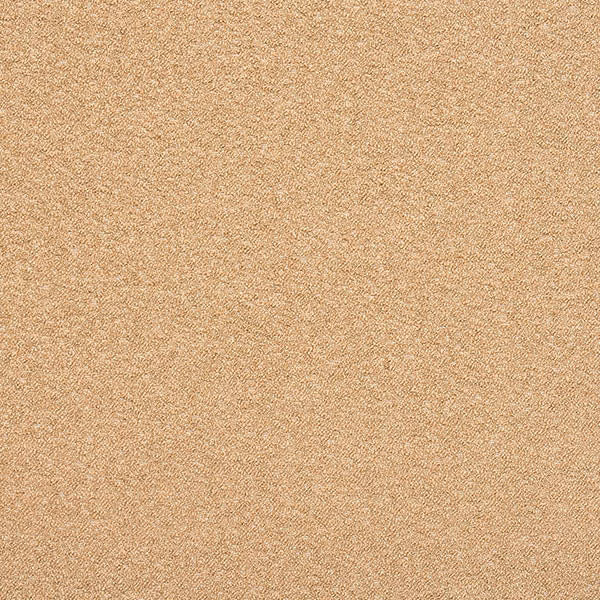 Warm praline beige boucle fabric with a fine, softly speckled texture