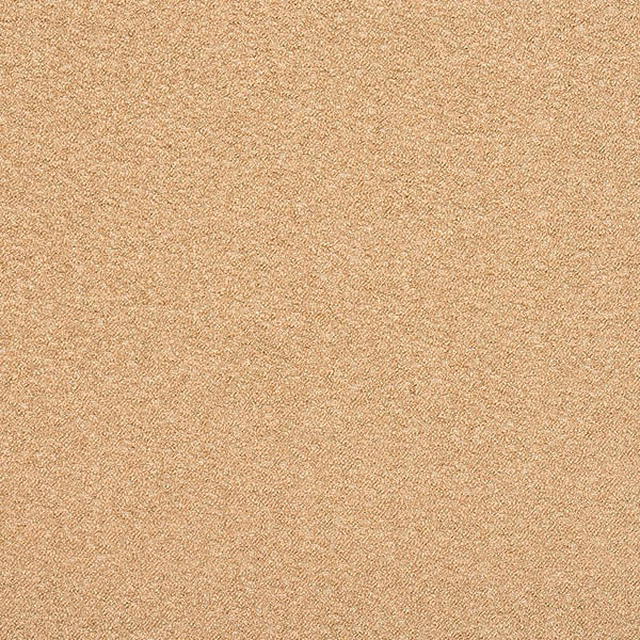 Warm praline beige boucle fabric with a fine, softly speckled texture