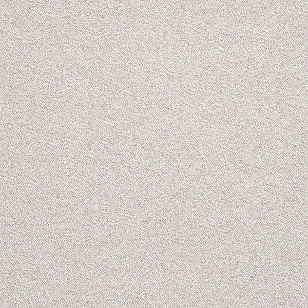 Pale silvery grey boucle-textured plain fabric with fine speckled weave
