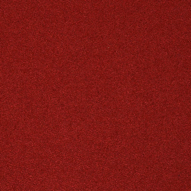 Deep wine red plain bouclé-textured fabric swatch with subtle speckled weave