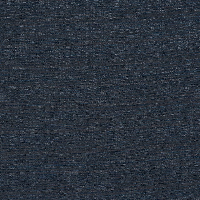 Close-up of dark charcoal blue-grey woven fabric with fine horizontal striations