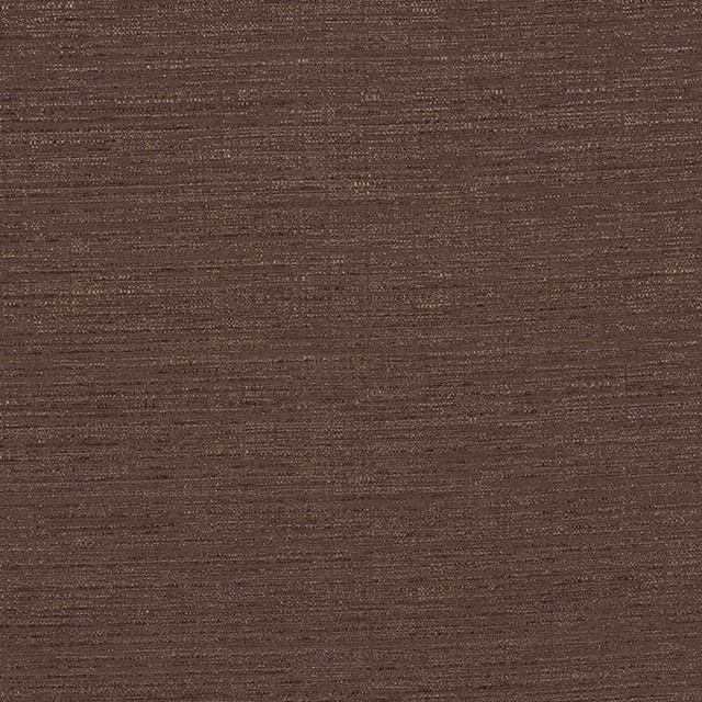 Close-up of a deep cocoa brown plain woven fabric with fine horizontal texture