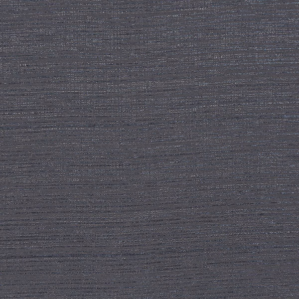 Close-up of a cool slate grey plain woven fabric with fine horizontal texture