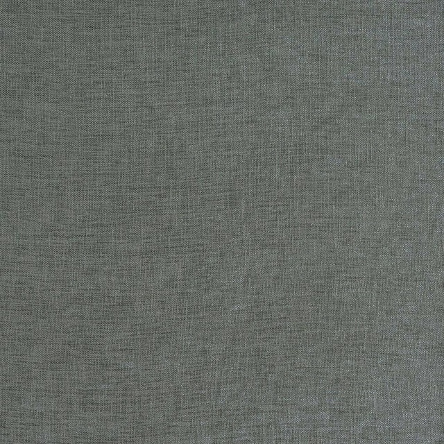 Close-up of a plain sage-grey woven fabric with fine linen-like texture