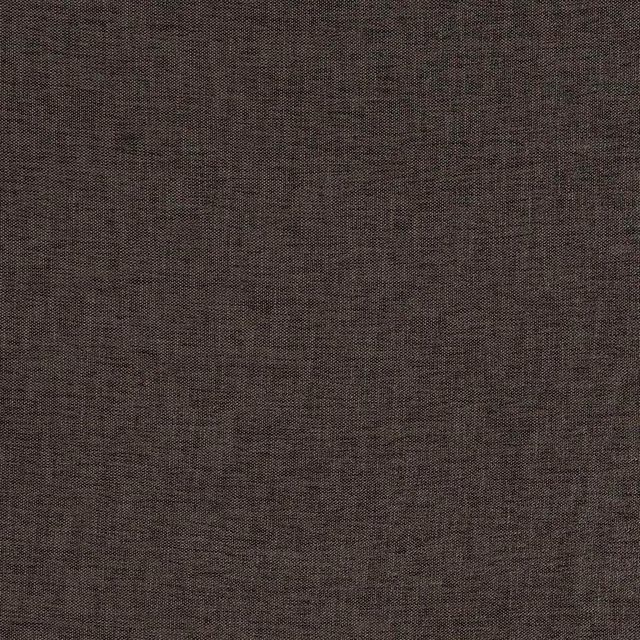 Close-up of deep chocolate brown plain woven fabric with fine textured surface