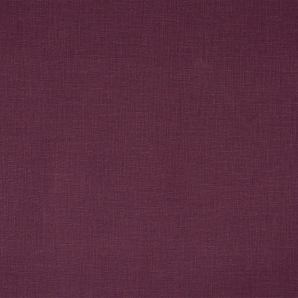 Deep aubergine plain cotton fabric with subtle woven texture