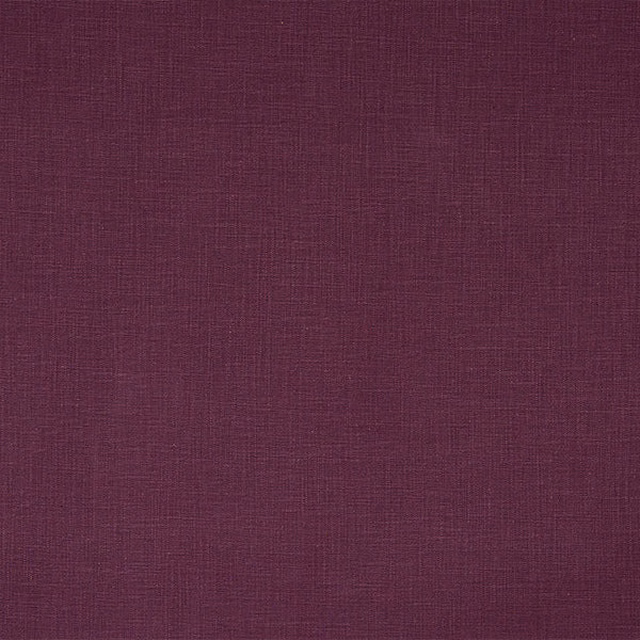 Deep aubergine plain cotton fabric with subtle woven texture