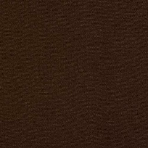 Deep chocolate brown plain woven cotton fabric with a fine texture