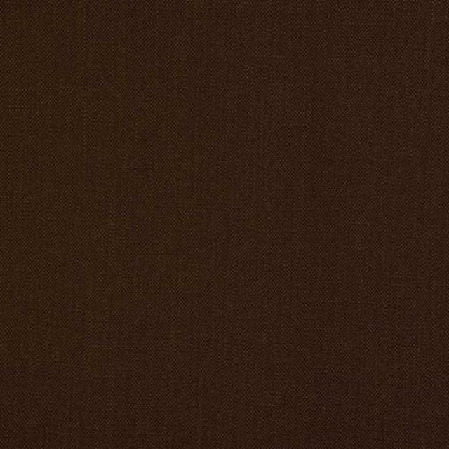 Deep chocolate brown plain woven cotton fabric with a fine texture