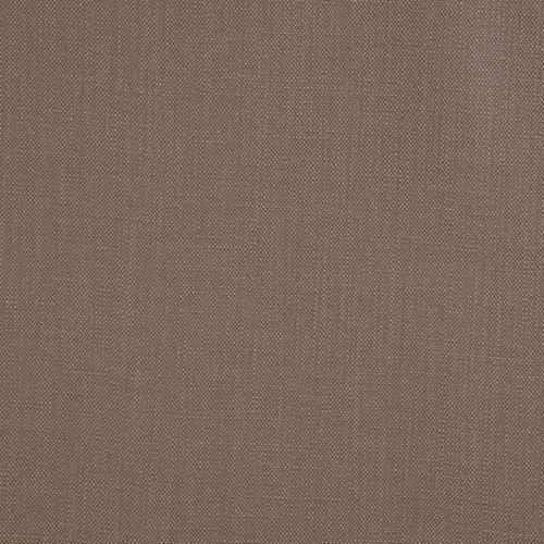 Close-up of a muted taupe-brown plain woven cotton fabric swatch