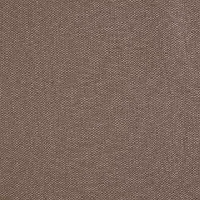 Close-up of a muted taupe-brown plain woven cotton fabric swatch