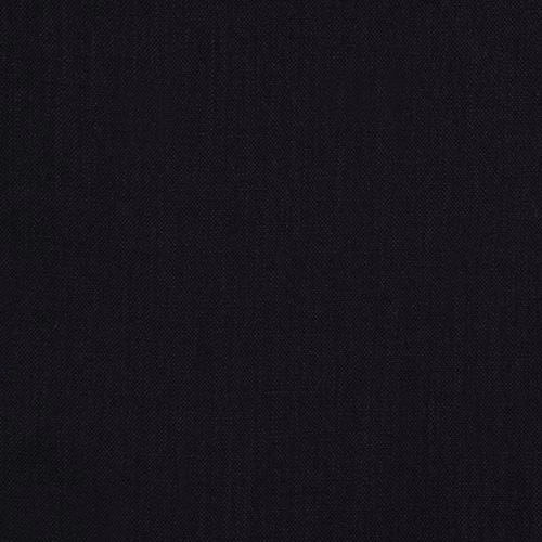 Dark charcoal black plain cotton fabric with a fine woven texture