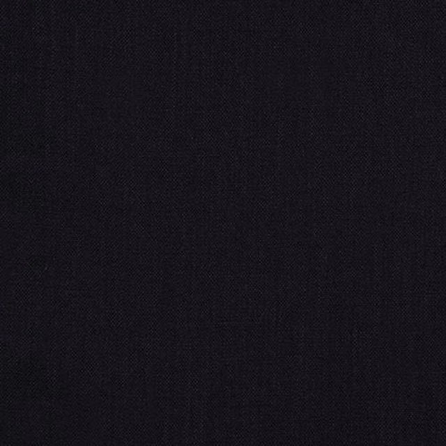 Dark charcoal black plain cotton fabric with a fine woven texture