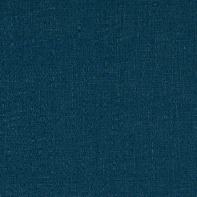 Deep petrol teal plain woven cotton fabric with subtle textured weave